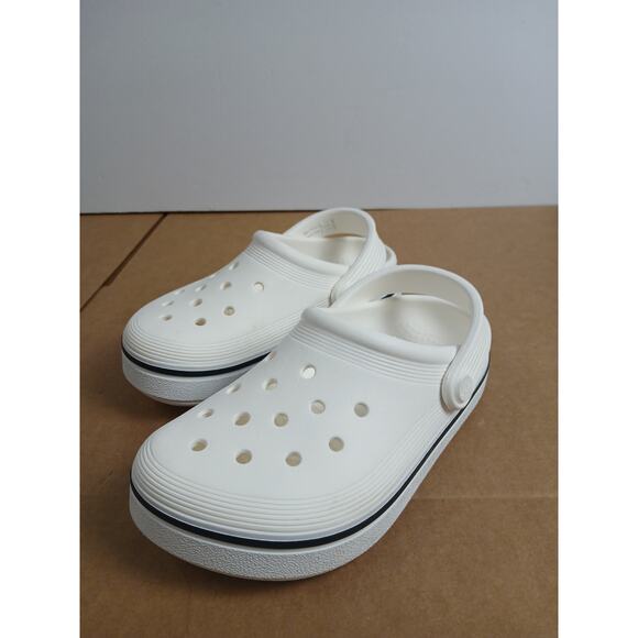 New without box Crocs unisex Off Court Clog White 12 Little Kid M - Picture 2 of 4